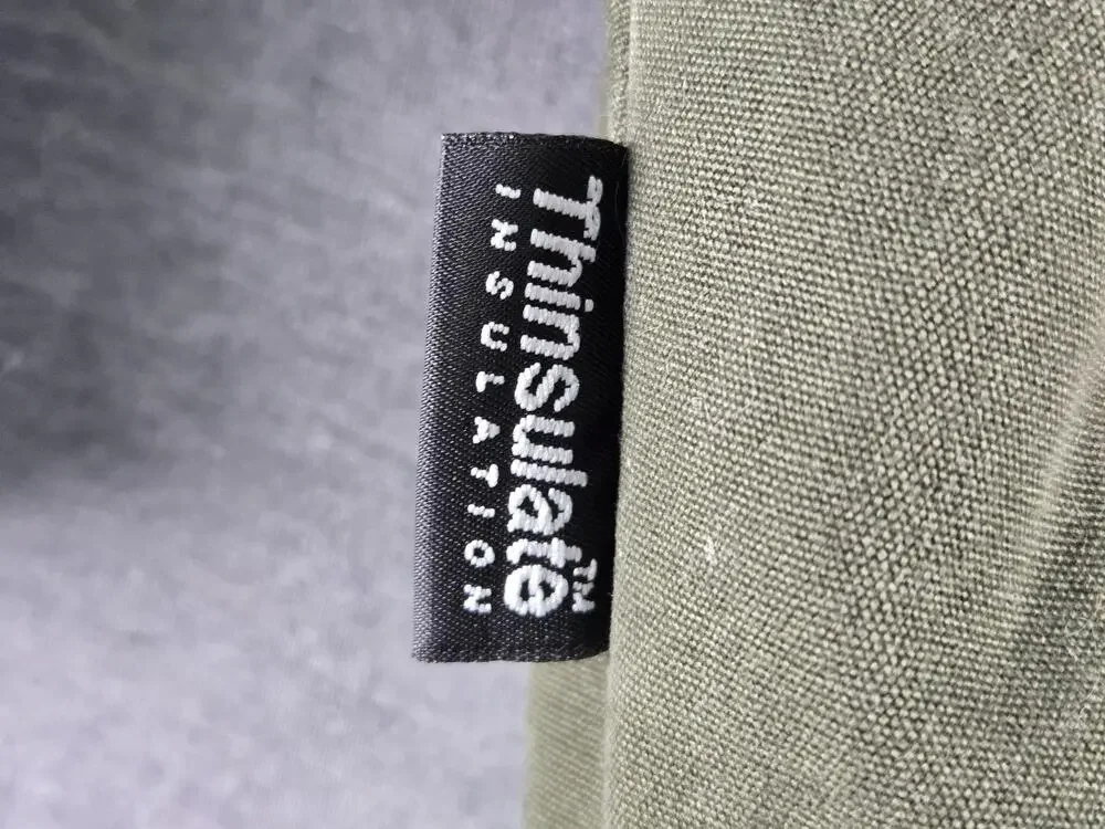Cabelas Bomber Jacket Mens XLT Green Canvas Thinsulate Insulated Outdoor Hunting
